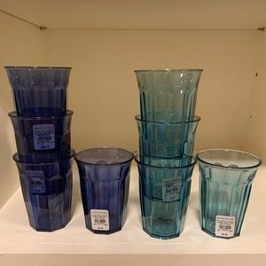 Pottery Barn Kids Cambria Navy/Turquoise Tumblers